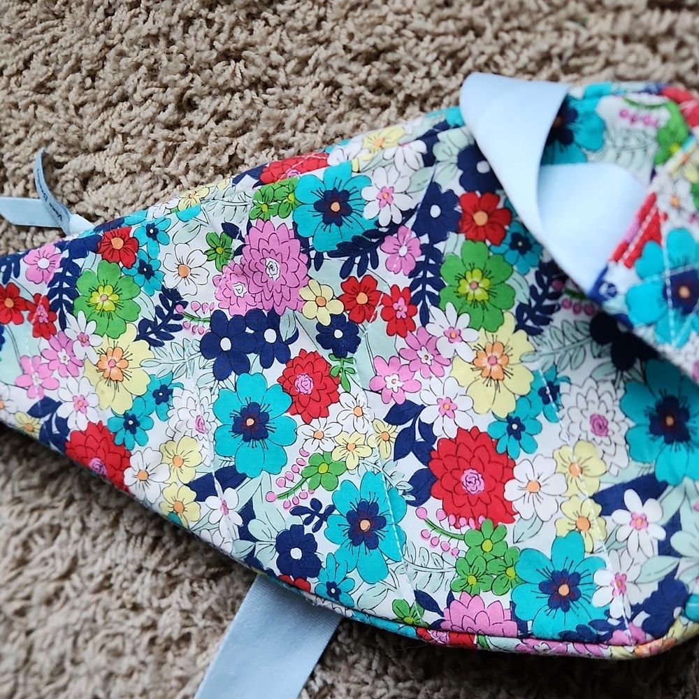 Vera Badley Small Floral Sling Bag with Multiple Bright Colors - Picture 5 of 14